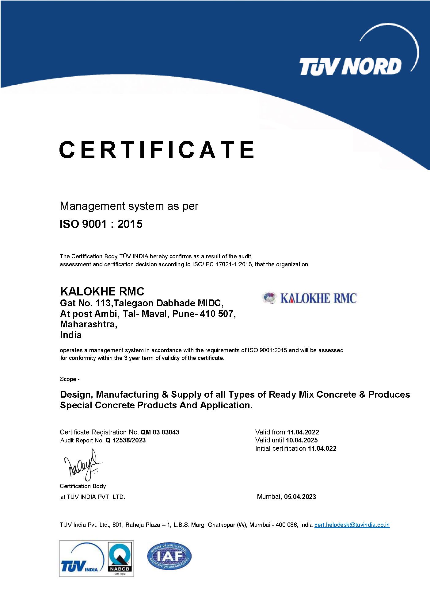 ISO 9001:2015